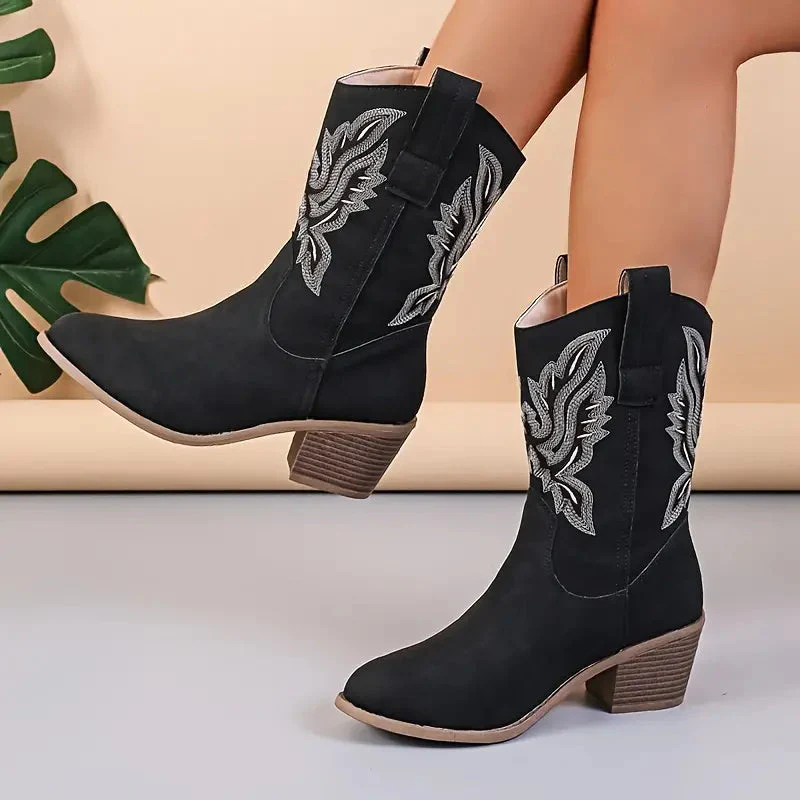 Vintage Western Cowboy Boots for Women – Stylish & Comfortable - Image 3