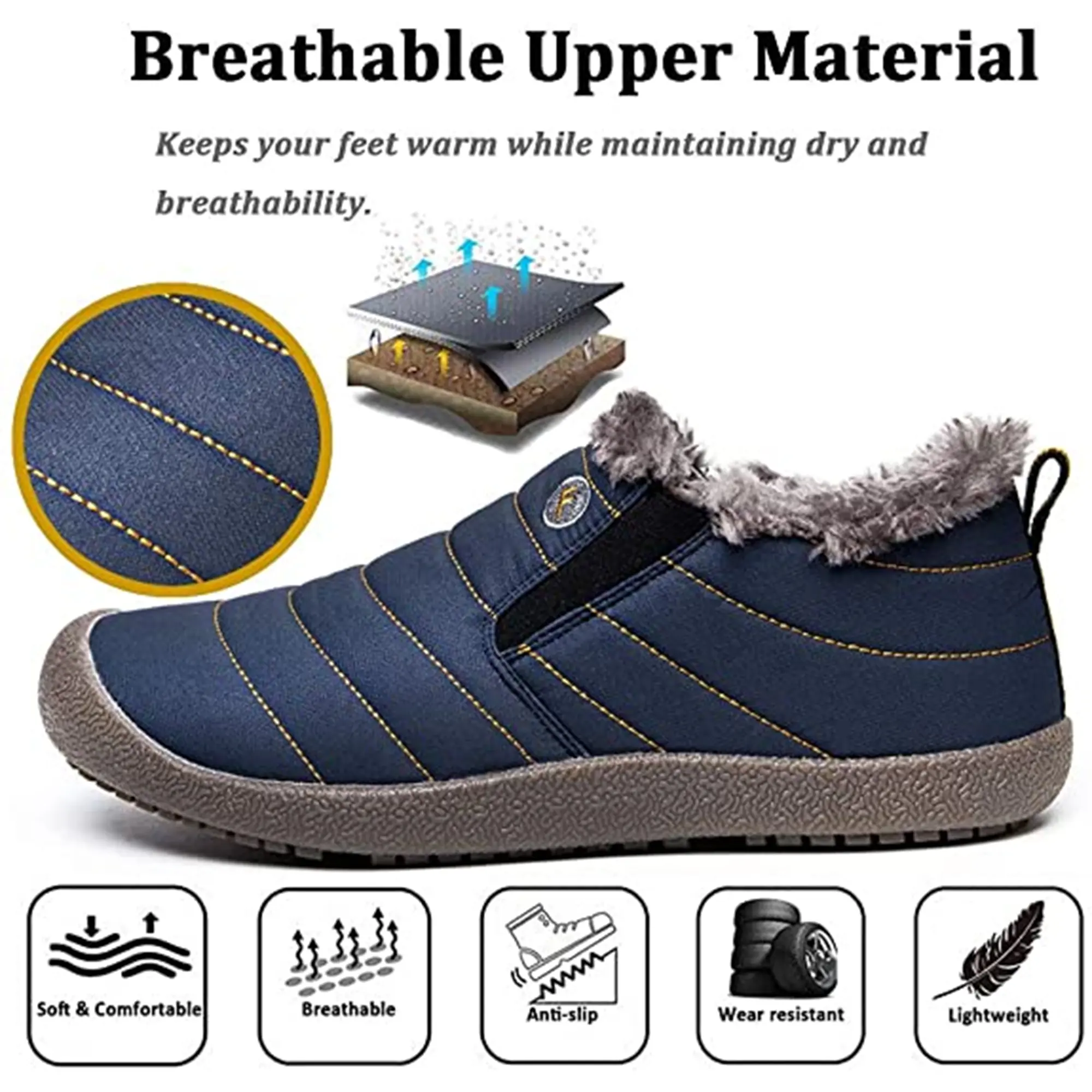Waterproof Ankle Boots for Women – Cozy & Stylish for Winter Adventures - Image 2