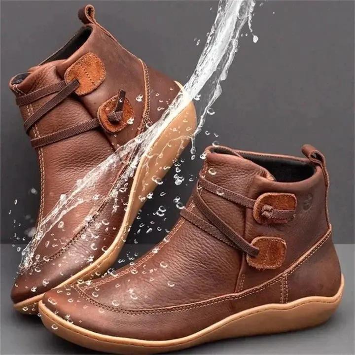 Waterproof Black Ankle Boots for Women – Stylish & Functional