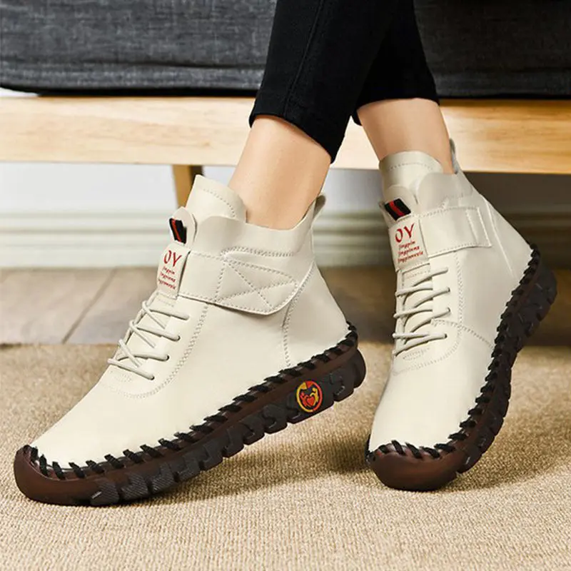 Waterproof Lace-Up Boots for Women – Warm & Stylish Comfort - Image 2
