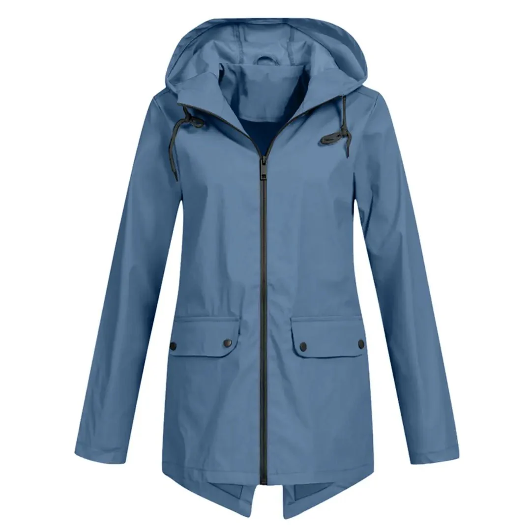 Waterproof Long Jacket for Women – Stylish & Functional