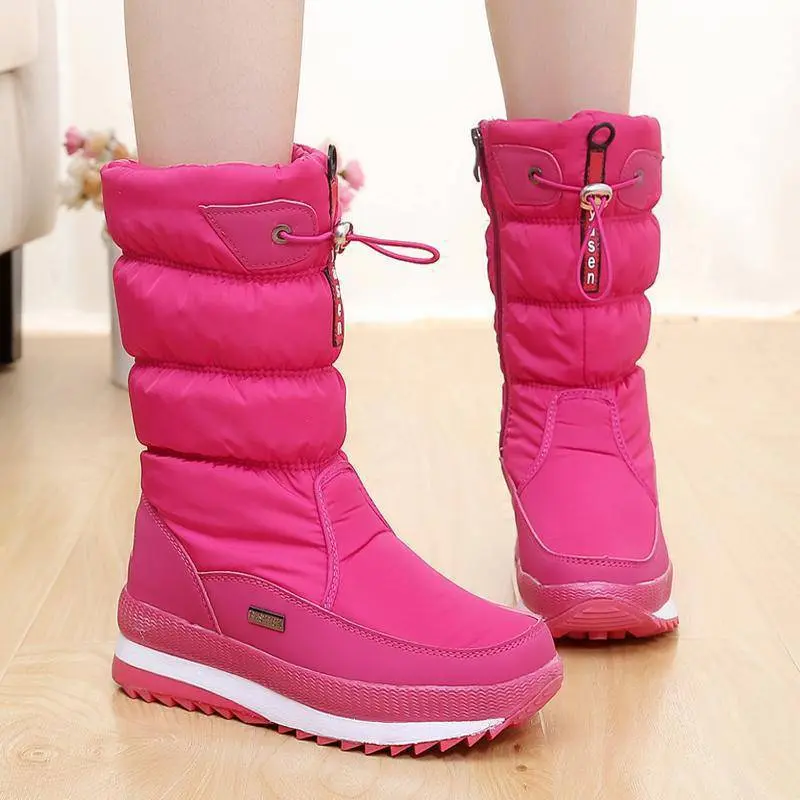 Waterproof Mid-Calf Boots for Women – Cozy & Stylish for Winter - Image 3