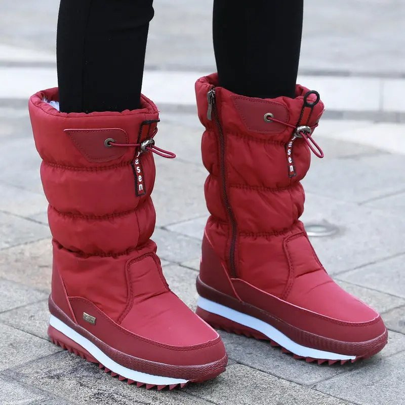 Waterproof Mid-Calf Boots for Women – Cozy & Stylish for Winter - Image 4