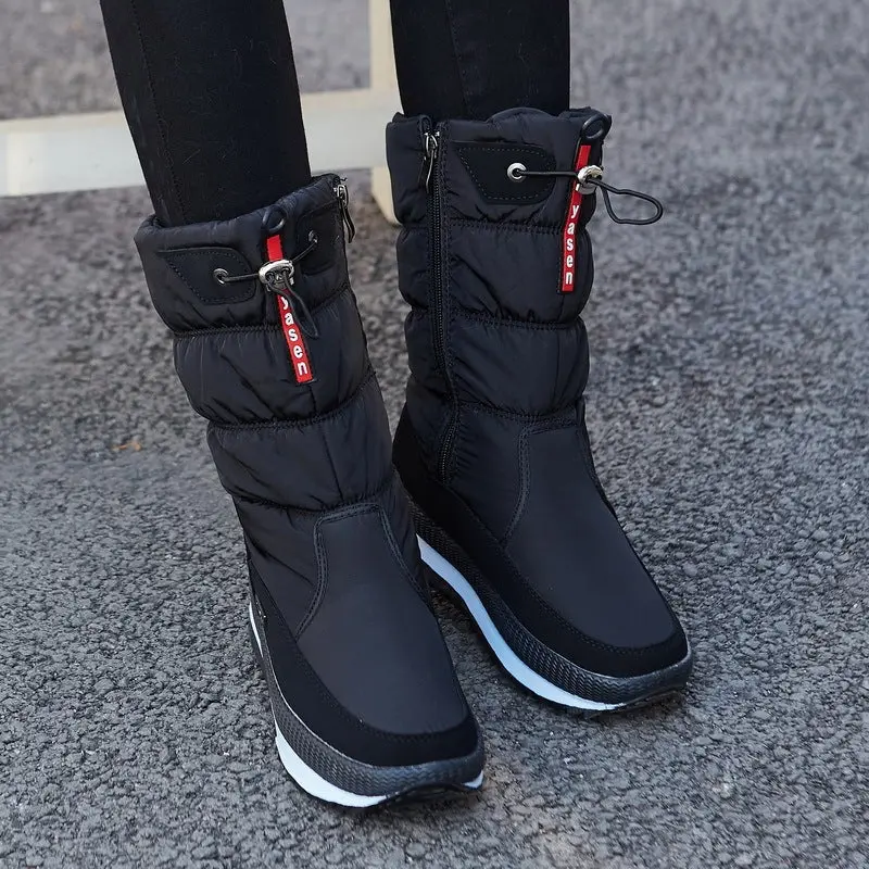 Waterproof Mid-Calf Boots for Women – Cozy & Stylish for Winter - Image 5