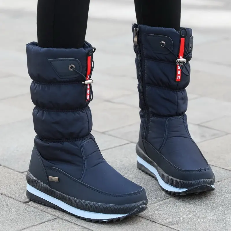 Waterproof Mid-Calf Boots for Women – Cozy & Stylish for Winter - Image 7