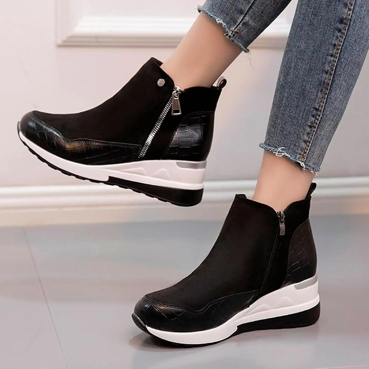 Wedge Heel Winter Boots for Women – Stylish & Cozy Comfort - Image 2
