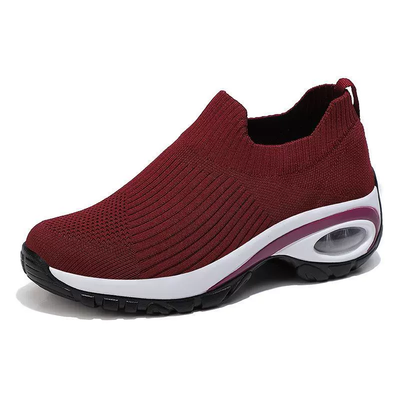 Women’s Slip-On Sneakers – Air Cushion Sole – Breathable Knit – Supportive Comfort - Image 5