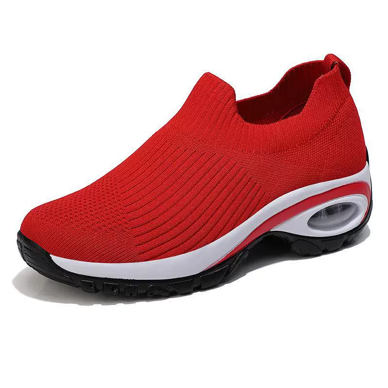 Women’s Slip-On Sneakers – Air Cushion Sole – Breathable Knit – Supportive Comfort - Image 6