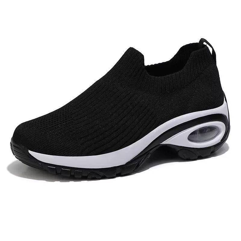 Women’s Slip-On Sneakers – Air Cushion Sole – Breathable Knit – Supportive Comfort - Image 7