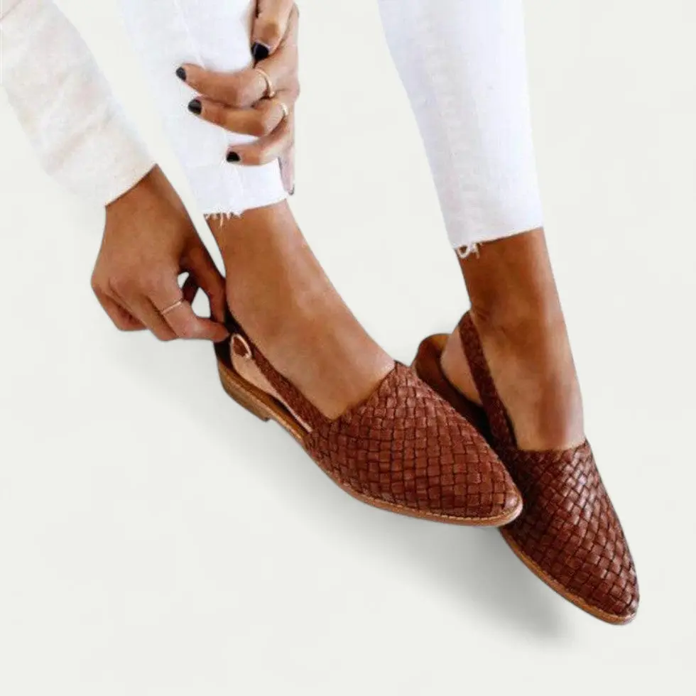Woven Slingback Flats for Women – Chic & Comfortable Design - Image 2
